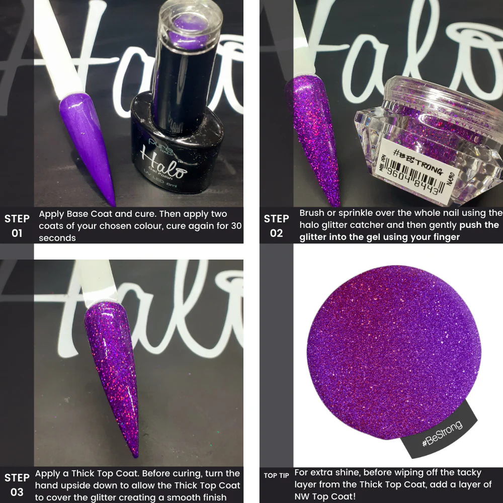 Halo Nail Art Glitters - Bundle - Image 2
