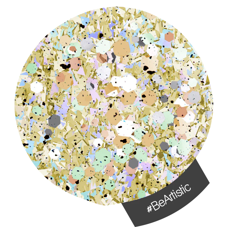 Halo Multi Hex Nail Art Glitter