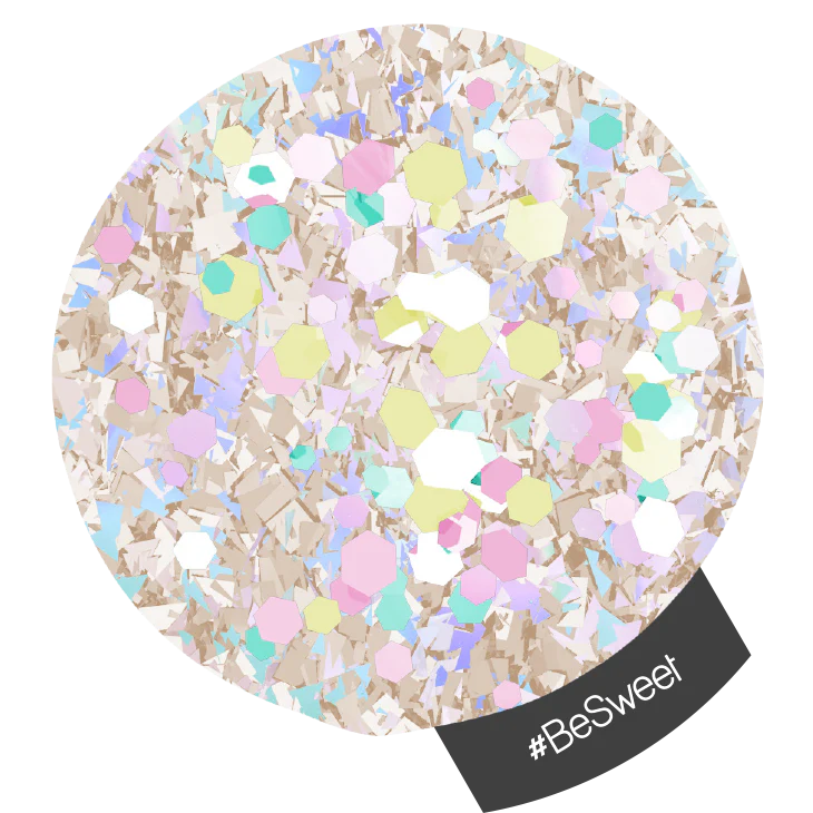 Halo Multi Hex Nail Art Glitter - Image 11