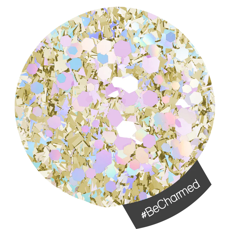 Halo Multi Hex Nail Art Glitter - Image 2