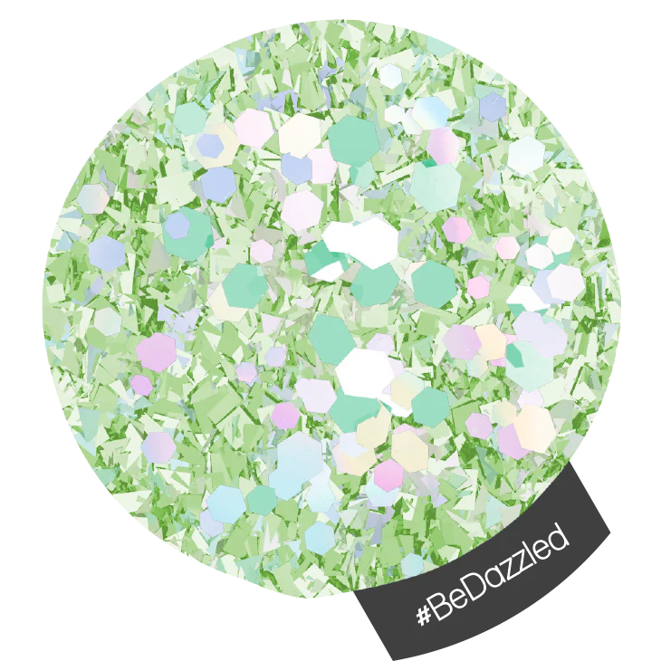 Halo Multi Hex Nail Art Glitter - Image 3
