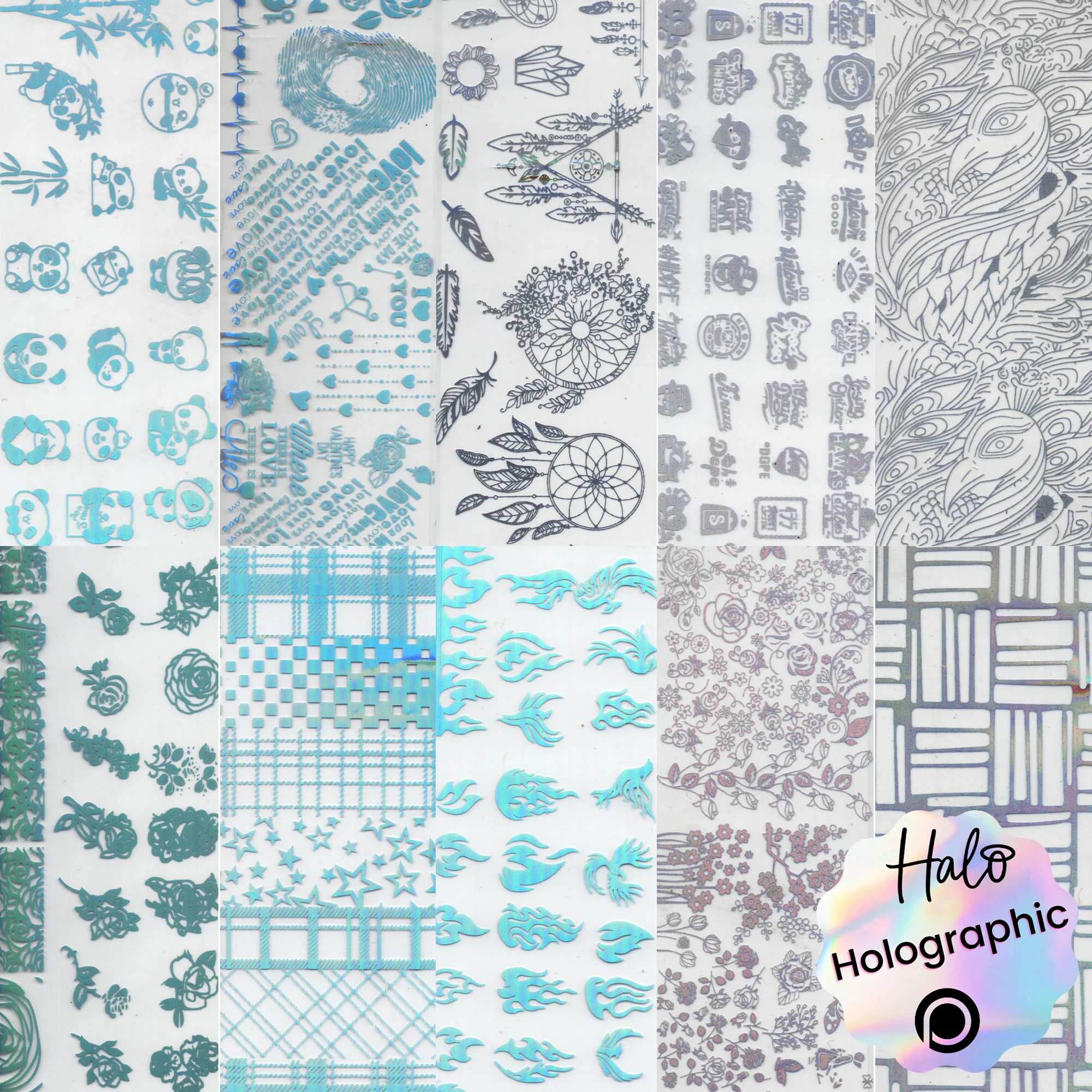 Halo Nail Foils - Pack of 10 - Image 6
