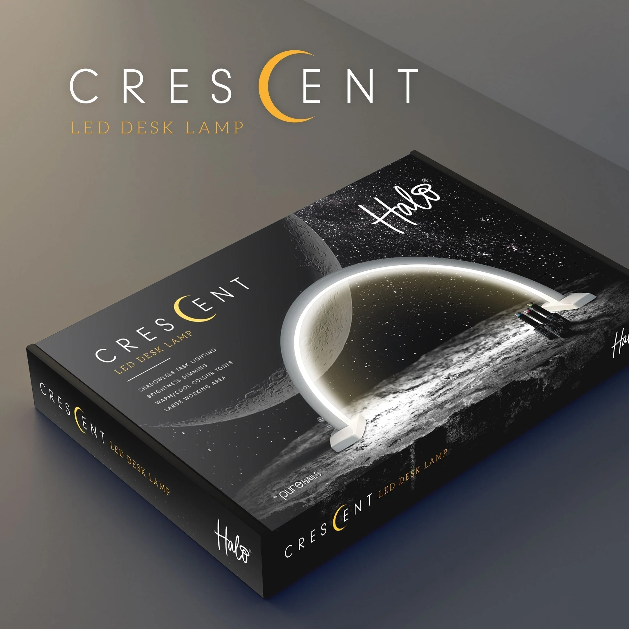Halo Crescent LED Table Lamp - Image 5