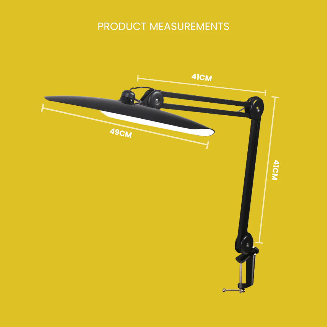 Halo LED Adjustable Desk Light with Clamp - Image 3