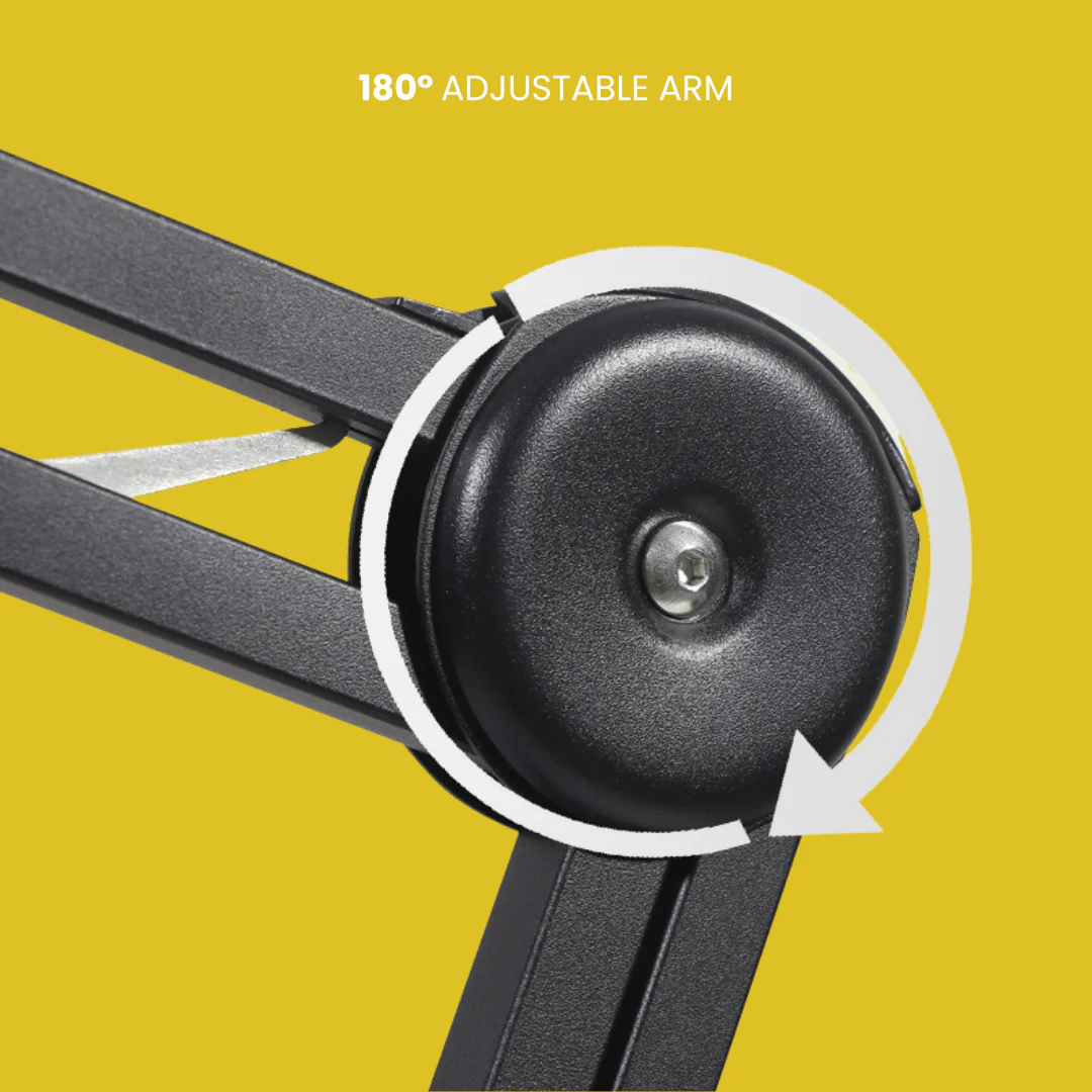 Halo LED Adjustable Desk Light with Clamp - Image 4