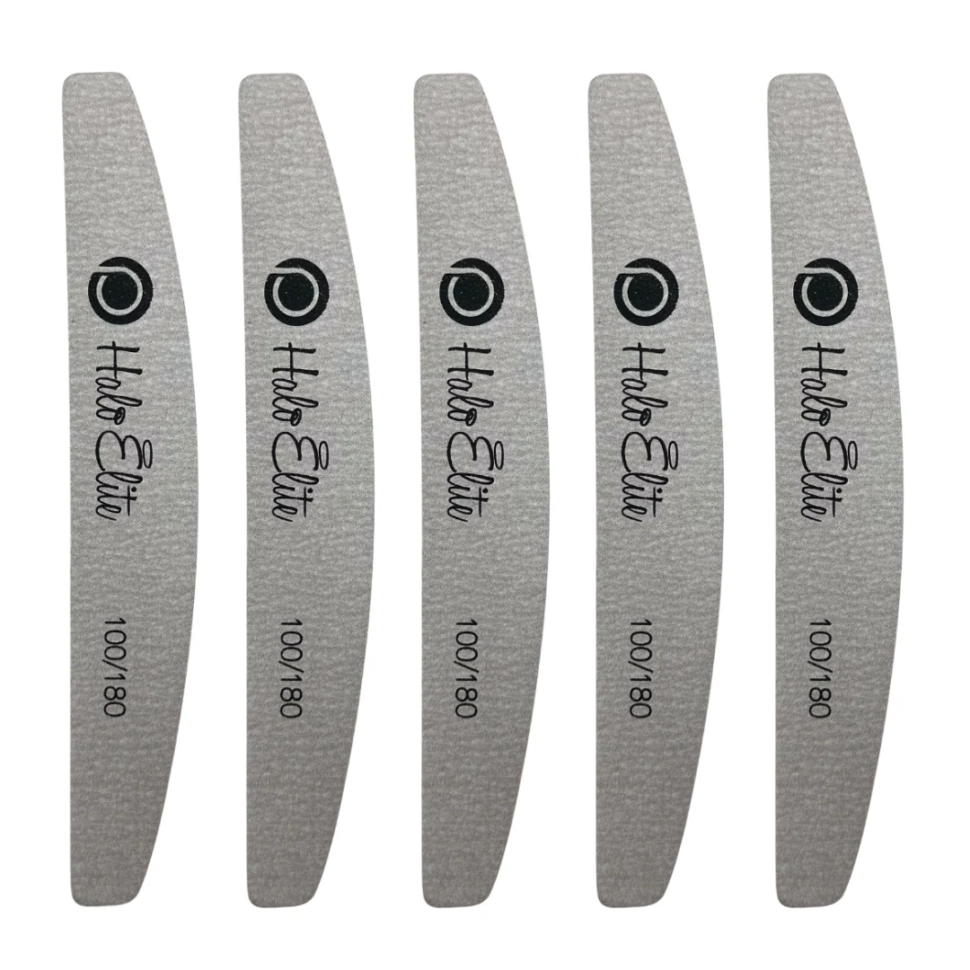 Halo Elite Half Moon Zebra Foam File 100/180 pack 5