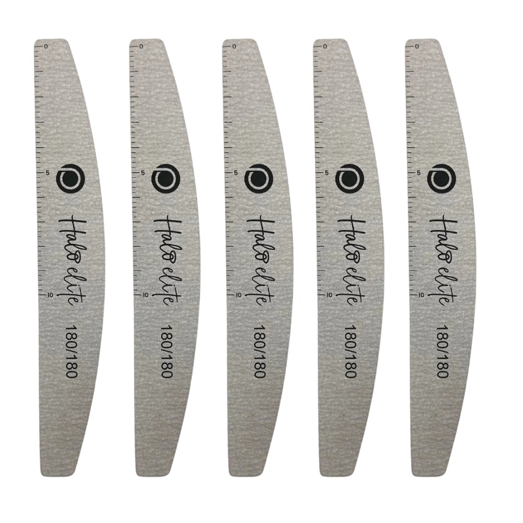 Halo Elite Half-Moon Zebra Files 180/180 - 5 pack