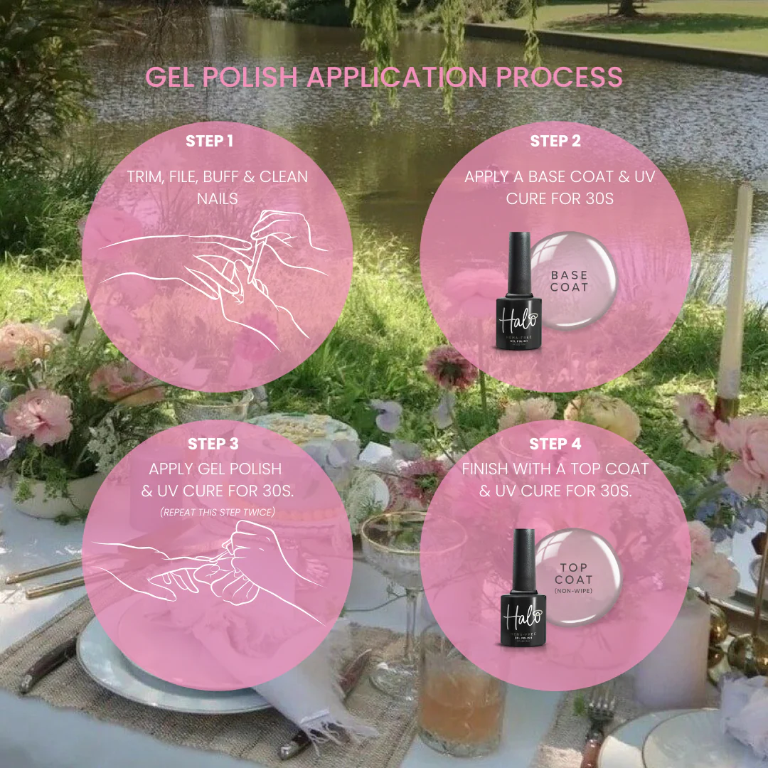 Halo Gel Polish 8ml Pink Lemonade - Image 4