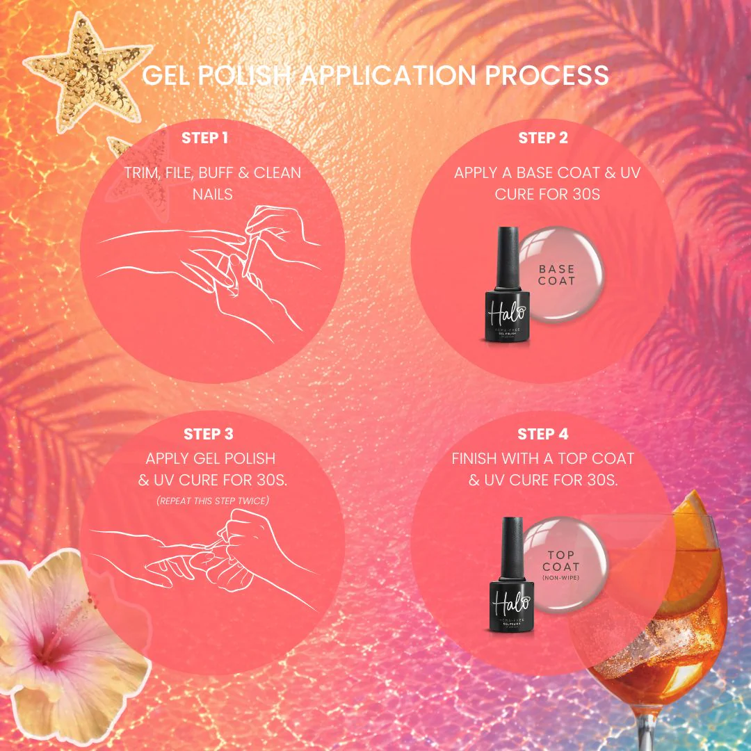 Halo Gel Polish 8ml Heat - Image 4