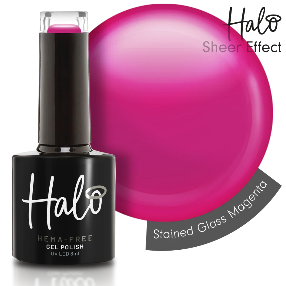 Halo Gel Polish 8ml Stained Glass Magenta