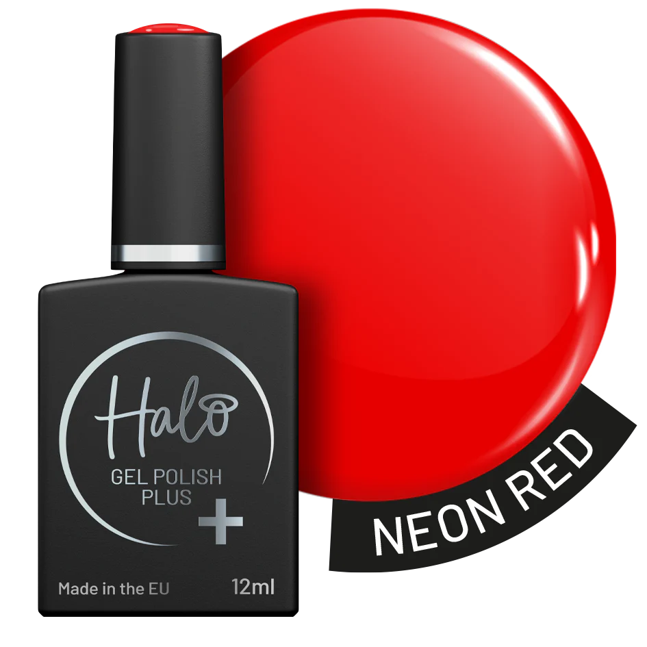 Halo Gel Polish Plus 12ml Neon Red