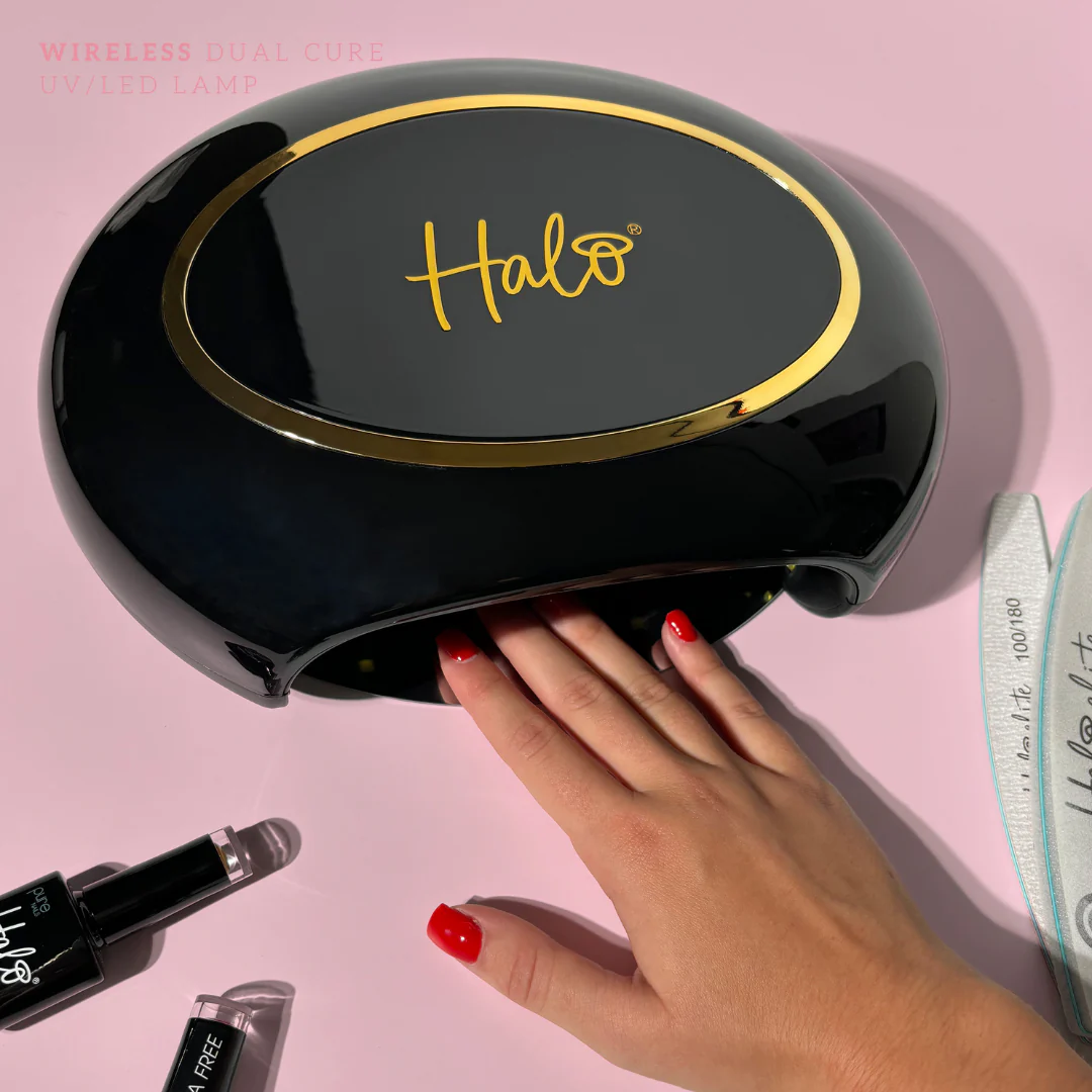 Halo LED Advanced Nail Lamp - Black & Gold (Wireless) - Image 5